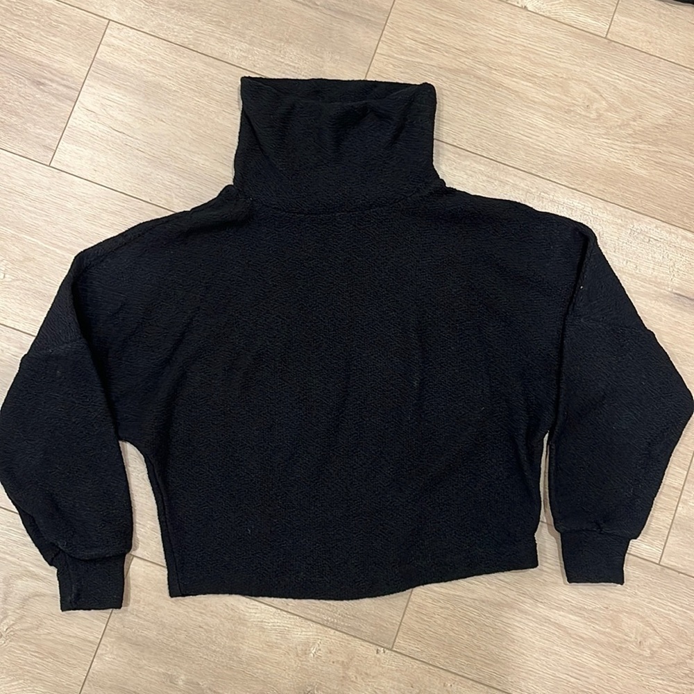 OAK cowl neck black sweater